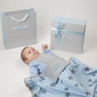 Personalized Stars blanket (pink/blue)