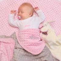 Personalized Minky baby blanket