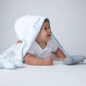 Hooded Towel With Baby’s Name