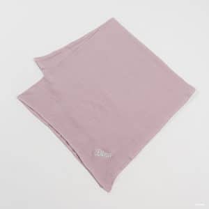 Lavender Muslin blanket with grey embroidery