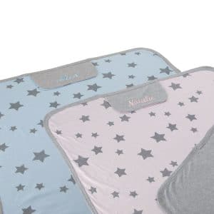 Personalized Stars blanket (pink/blue)