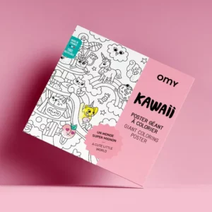 OMY Kawaii giant coloring poster